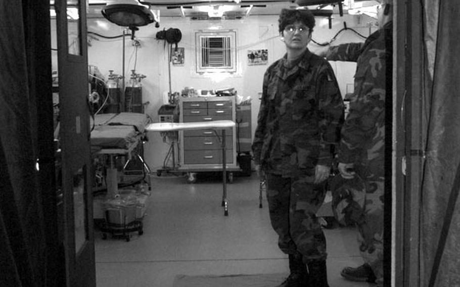 Taszar AB, Hungary, January, 1996: The medical facility at Taszar, considered to be the most advanced field hospital ever deployed, is equipped with operating rooms as well.