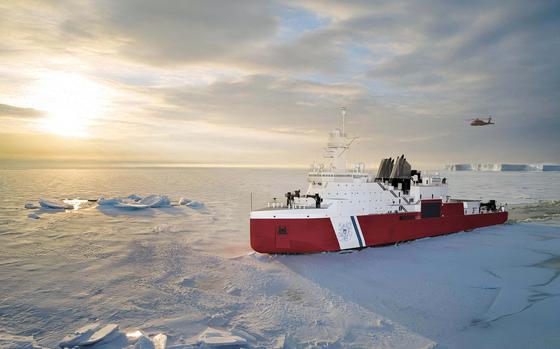 An icebreaker is shown.