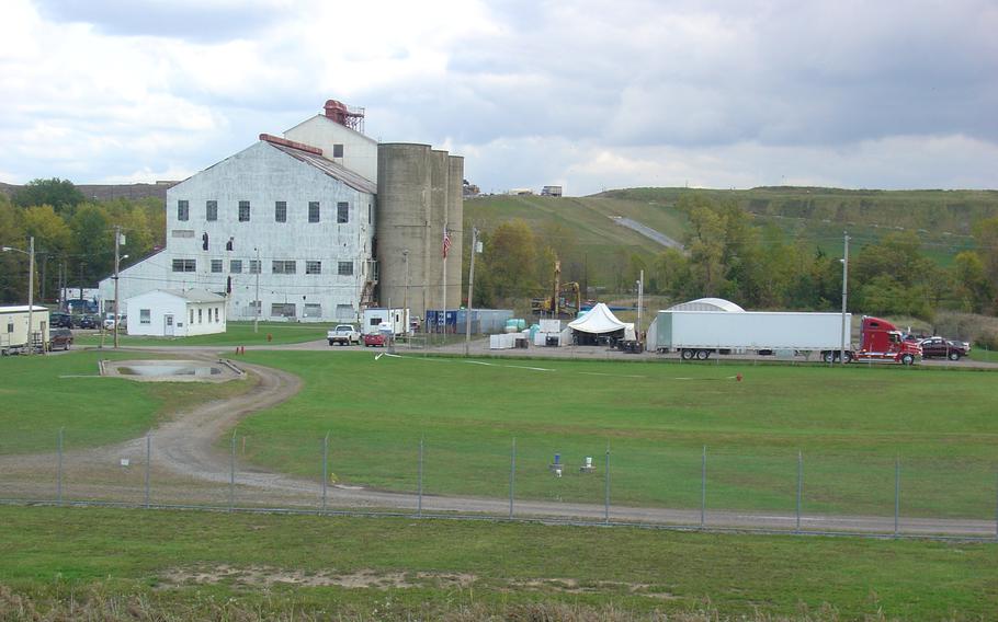 The Niagara Falls Storage Site, in Lewiston, New York. The Niagara Falls Storage Site in Lewiston will receive $10 million to clean up uranium ore waste used in the production of nuclear weapons as part of the Manhattan Project under the direction of the U.S. Atomic Energy Commission.