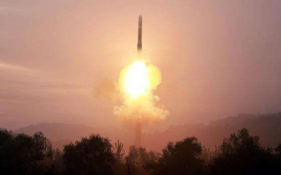 A missile launch.