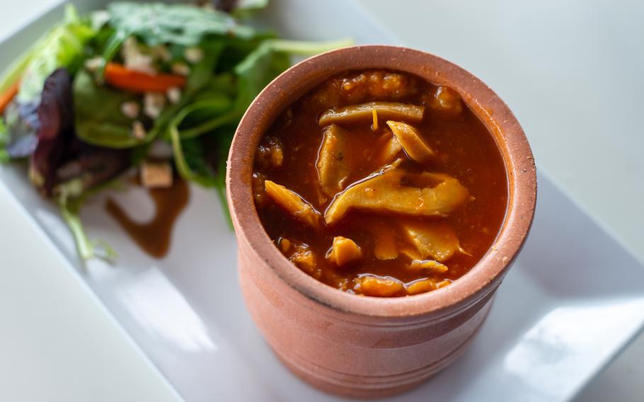 The conch mofongo relleno from Náutica by Poly’s in Joyuda, a three-mile strip of seaside seafood restaurants known as the Gourmet Golden Mile. 