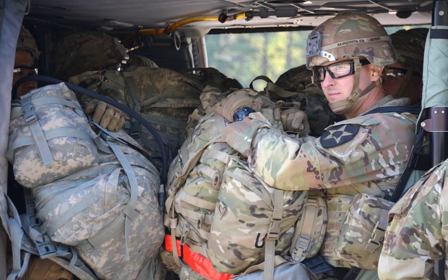 Soldiers with the 2nd Infantry Division board a UH-60 Black Hawk helicopter during the Warrior Week competition at Camp Casey, South Korea, Wednesday, May 4, 2022. 