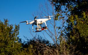 A DJI Phantom drone flies during Remagen Ready 24-1, on Fort Cavazos, Texas, 31, Oct. 2023. Remagen Ready 24-1 is an 11-day training exercise focused on Large Scale Combat Operations (LSCO) with the division as unit of action. LSCO requires team cohesion to properly execute multi-domain operations across warfighting functions. 



(U.S. Army photo by Spc. Jacob Nunnenkamp)