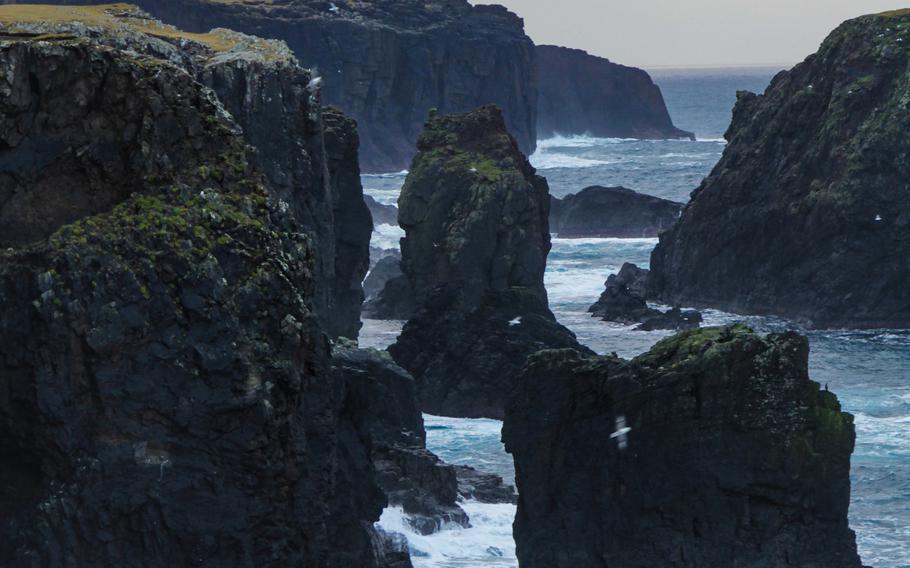 The Eshaness cliffs have been featured prominently in several “Shetland” episodes. 