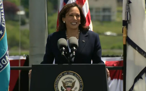 Vice President Kamala Harris delivered the keynote address during the 141st Commencement Exercises of the Coast Guard Academy on Wednesday.