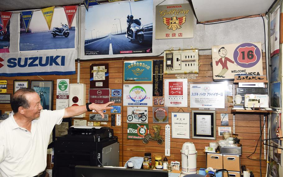 Sho Satake said he opened Bike Land Keisho in 1970 after selling motorcycles for years at nearby Yokota Air Base, Japan.