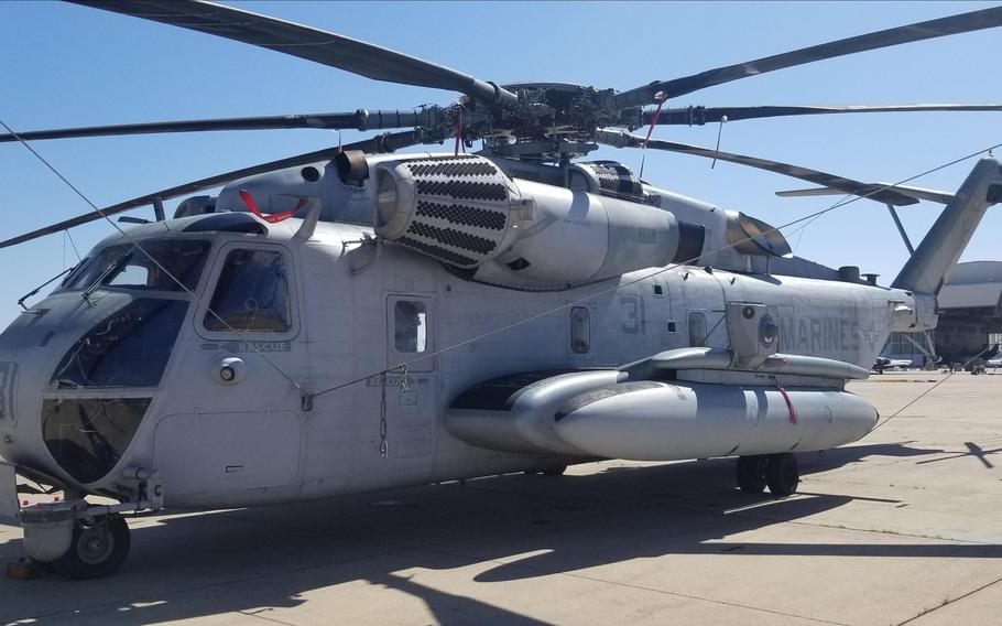 The CH-53K is designed to carry 27,000 pounds of payload, or three times the weight borne by the previous helicopter, for up to 110 nautical miles, climbing from sea level to 3,000 feet above mean sea level, according to the Navy.