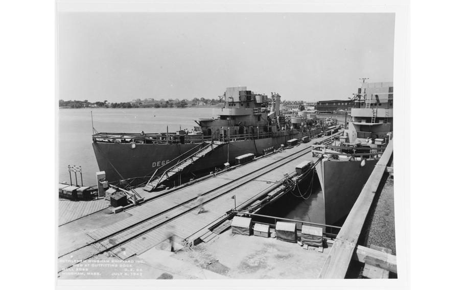 The USS Amesbury is well-documented as a hazardous shipwreck split in two off South Florida, but a mystery has emerged from its heyday as a naval destroyer in World War II.