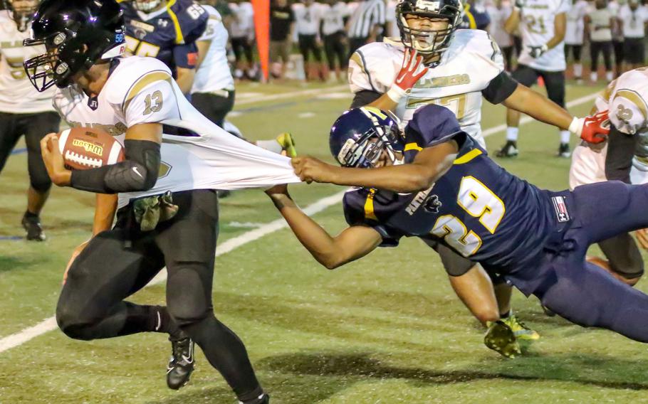 Guam High's football team can still scrimmage and practice, but in the wake of the announcement Friday that the island's public, private and charter schools were shutting down due to the COVID-19 pandemic, the Panthers have no teams to play against.