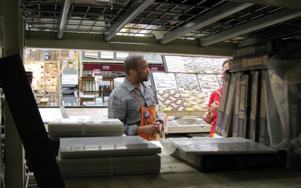 Hed: From "commanding" to "managing", 2013

Bethesda, Maryland, Apr. 11, 2013:  Army veteran Ray Watkins discusses flooring options with a customer at the Home Depot store in Bethesda, Md. Watkins was unemployed for eight months after leaving the military, despite an aggressive approach to finding a new job.

Despite Watkin's years of expertise working in Army personnel, writing thousands of promotion recommendations and protocol documents, even he admitted that translating a military resume to civilian language was constant stress. 

“And I was used to writing these kinds of things. I can’t imagine how an infantry guy even gets started.”

Read the first part of Stars and Stripes' 2013 series The Great Divide on how veterans are bridging the gap between their old military lives and their new civilian reality - and get links to subsequent articles -  here.
https://www.stripes.com/news/2013-05-08/an-unfair-fight-for-job-seeking-veterans-1837144.html1

META TAGS: Veterans; employment; unemployment; life after military; 