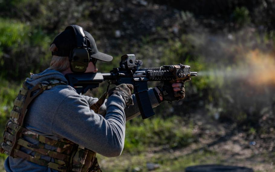 U.S. Navy SEALs and special warfare combatant-craft crewmen conduct live-fire weapons training with Cypriot  forces near Limassol, Cyprus, on Jan. 29, 2024. 