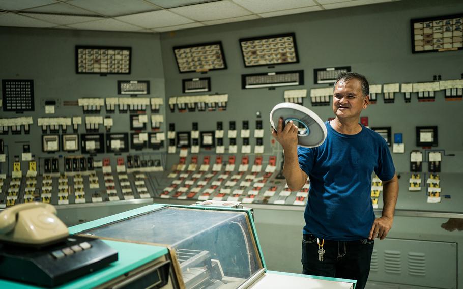 Willie Torres at the Bataan plant, where he has worked for over four decades. Today, he helps maintain the facility and leads tours there.