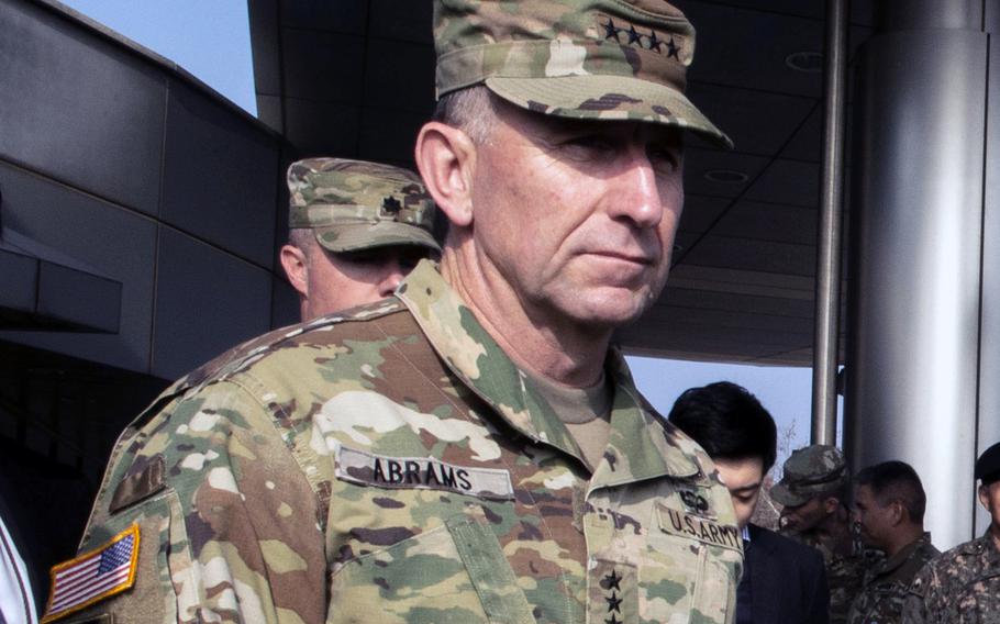 U.S. Army Gen. Robert B. Abrams, U.S. Forces Korea commander, is shown here in November 2018.