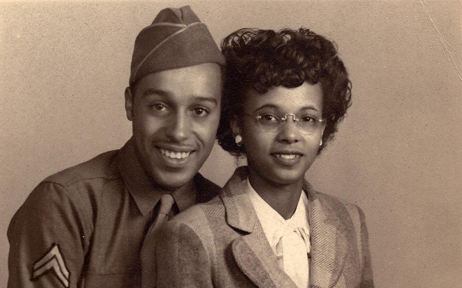 Allen Leftridge, pictured with wife Sarah Leftridge, was killed by a white soldier at the end of World War II.