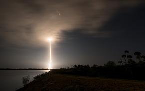A SpaceX Falcon 9 rocket launches from Cape Canaveral Space Force Station on Feb. 12, 2023, on another Starlink mission. (SpaceX/TNS)