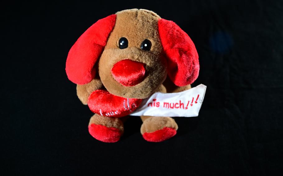 A stuffed toy left at the grave of Army Cpl. Jessica Ann Ellis. Her family said they typically visit Arlington Cemetery at least once a year, preferring to do so on Mother’s Day, the day she was killed in 2008. 