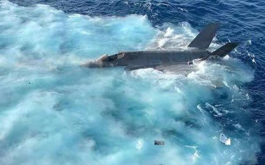 Photos and video have surfaced of an F-35C stealth fighter that crash-landed in the South China Sea on Monday. A spokesperson for the US Navy’s 7th Fleet told CNN that an investigation into the incident is continuing while confirming images that have emerged on social media since the crash are genuine.
