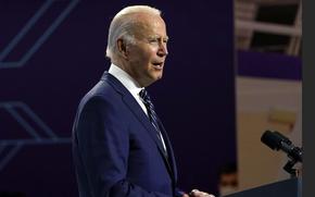 President Joe Biden speaks during an event in Pyeongtaek, South Korea, on Friday, May 20, 2022. According to a poll released Friday, only 39% of U.S. adults approve of Biden’s performance as president. 