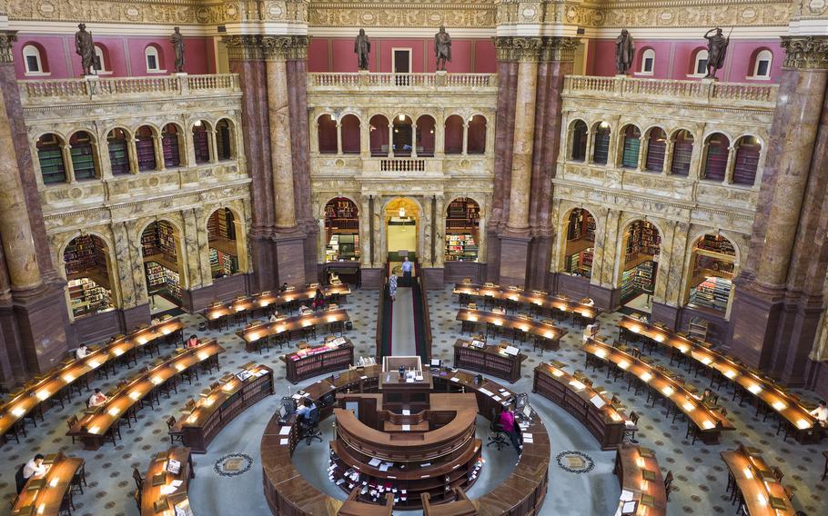The Library of Congress’s Main Reading Room, seen in 2015.