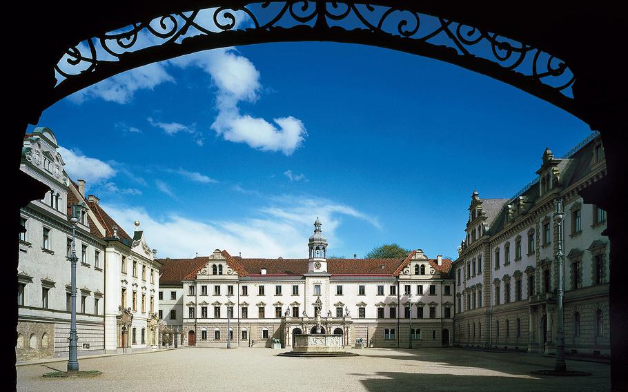 The courtyard of St. Emmeram Palace was once used for royal ceremonies and now hosts Christmas markets and concerts. The Thurn and Taxis Palace Festival in July sees more than 30,000 visitors every year. 