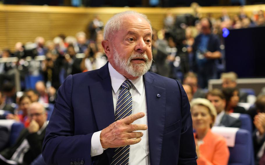 Brazilian President Luiz Inácio Lula da Silva.