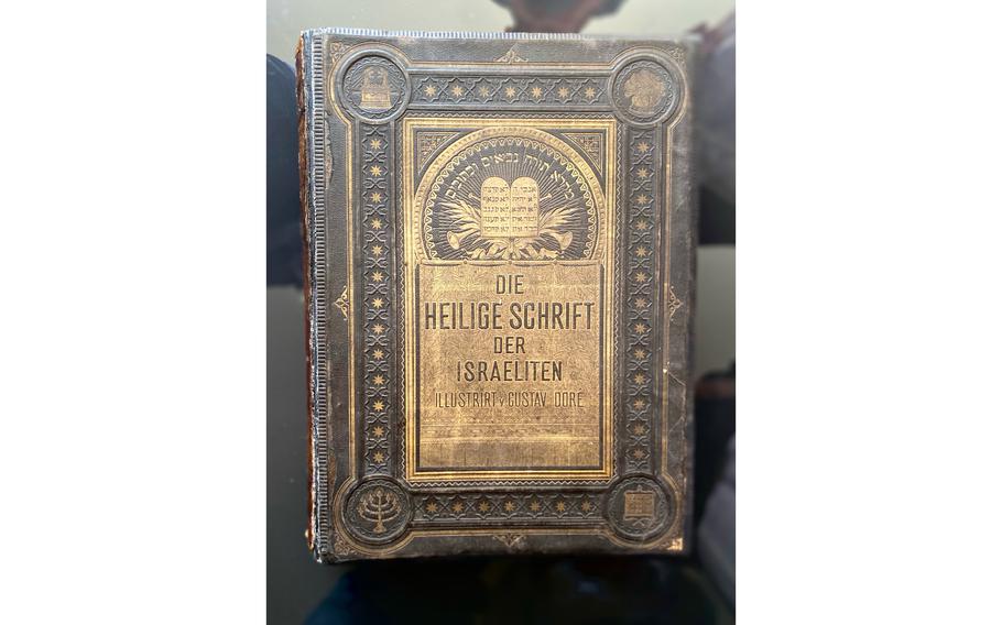 The Leiter family Bible from 1874 that was hidden in an attic in Germany for decades.