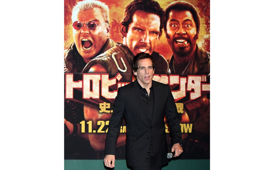 Actor Ben Stiller attends the "Tropic Thunder" news conference at Peninsula Tokyo on Nov. 20, 2008, in Tokyo. 
