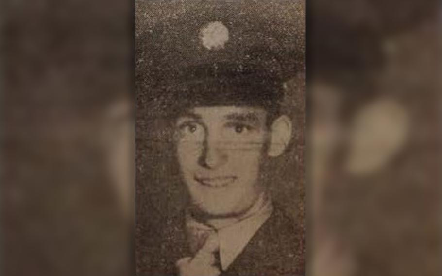 An undated file photo shows Army Pvt. Homer J. Mitchell of Portales, N.M., at age 20. Mitchell was killed in Germany during World War II, and his remains were identified by the Defense POW/MIA Accounting Agency in July.