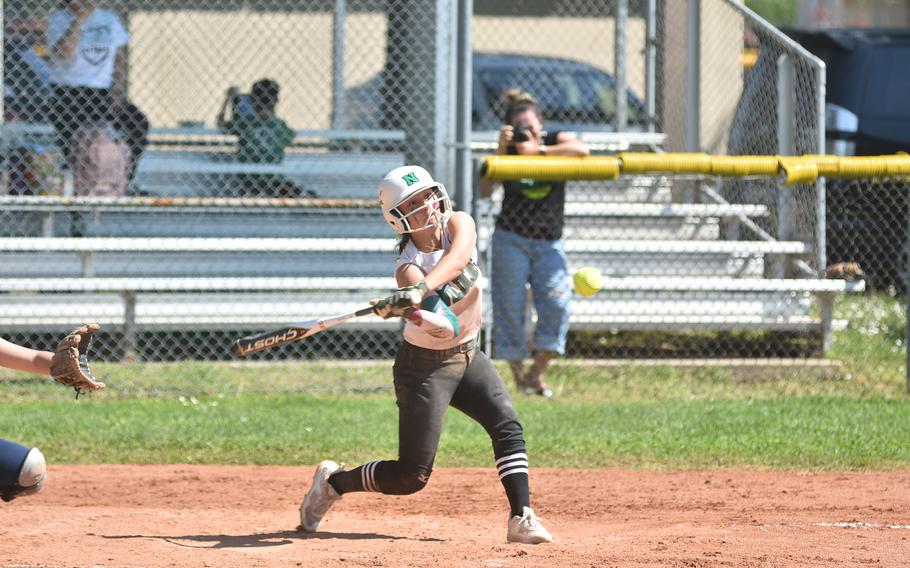 Naples’ Ari Lopez starred on the mound and at the plate Saturday, April 13, 2024, driving in four runs in the Wildcats’ 19-11 victory in the second game of a doubleheader after throwing a three-inning no-hitter in the opener.