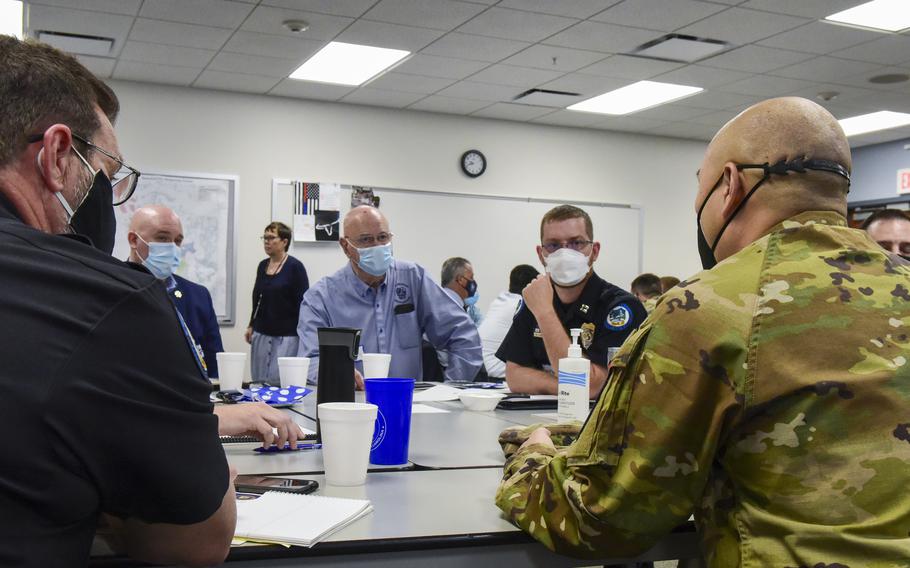 U.S. Army National Guard Soldiers with the 125th Cyber Protection Battalion, South Carolina National Guard, work with the city of Beaufort and other regional organizations as they conduct their first ever cybersecurity exercise March 24, 2021, at the Beaufort Police Department training facility in Beaufort, S.C. The guard’s multimillion-dollar Readiness Center, DreamPort and associated facilities, to be built on the USC Aiken campus, “will be a portal into the entire cyber enterprise of South Carolina,” Maj. Gen. Brad Owens said in Statehouse testimony Wednesday.