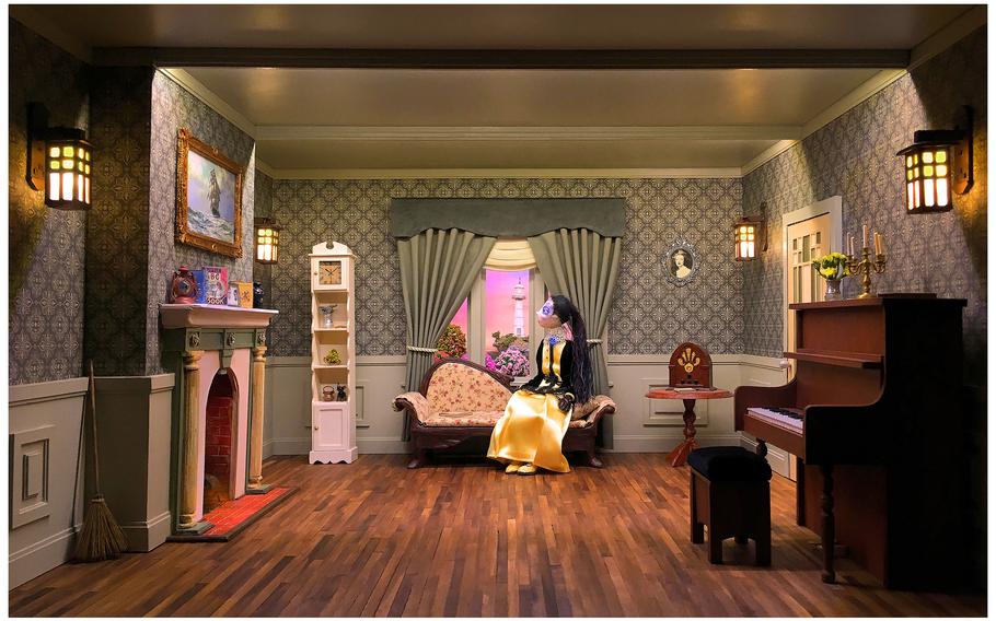 Inside one of the Museum of Make Believe’s dioramas. 