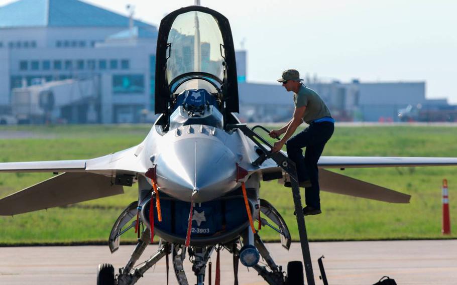 The 169th Fighter Wing of the South Carolina Air National Guard is temporarily stationed at the Columbia Metropolitan Airport while renovations take place at their home at McEntire Joint National Guard Base.