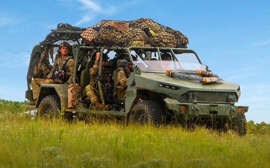 The GM Defense Infantry Squad Vehicle developed for the U.S. Army. GM Defense announced a new entity on Monday: GM Defense International, which will be focused on doing business with U.S. allies and partners.