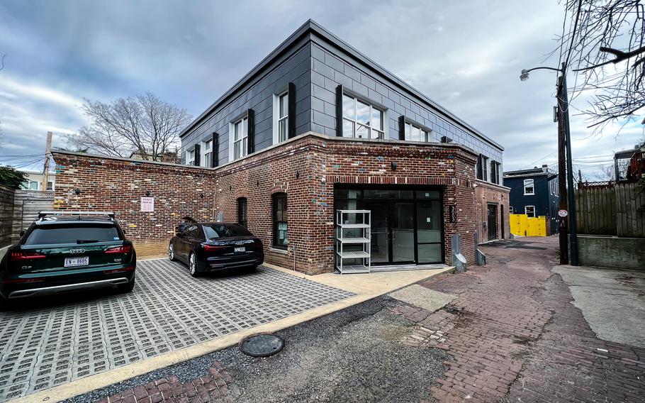 The University Garage, once a parking place for Black travelers in the Columbia Heights area of Northwest Washington, is now a condo building. 