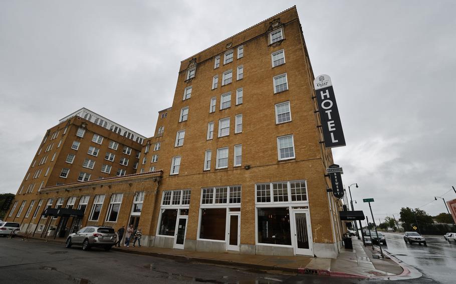 The Crazy Water Hotel is a renovated building in Mineral Wells, Texas, with the town’s most upscale restaurant. This hotel is turning Mineral Wells into a renewed tourist destination, residents say. 