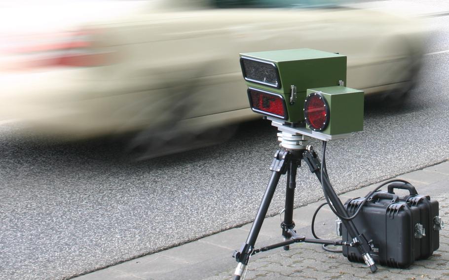 Speed cameras are posted on Pariser Strasse and on B270 this morning. German police meanwhile slated to launch its nationwide “speed-week” traffic safety campaign, according to German Automobile Club ADAC.