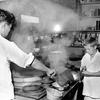 Hed: American Soba boy, 1959

Tokyo, Japan, October 1959: Like many young American boys, Bill Wheeler has a part-time job after school. What is unusual is the job. Bill is a soba boy. The 11-year-old youngster is learning the intricate recipes and cooking methods of making the 40-odd varieties of Soba. "I'm not the greatest cook in the world yet, but it's fun to try." 

During Pacific Stars and Stripes' 80-year run, our staff has written about all the different aspects of military life and the experiences military families have when living abroad. 

Read young Bill Wheeler's full story and see additional photographs here.

Be sure to check out Pacific Stars and Stripes' 80th anniversary special here.
https://80.stripes.com/index.php/80th-home

META TAGS: Japanese custom; Japanese culture; Japanese food; dependent; military family; culinary culture; foodways; American-Japanese relations; restaurant; children; boy
