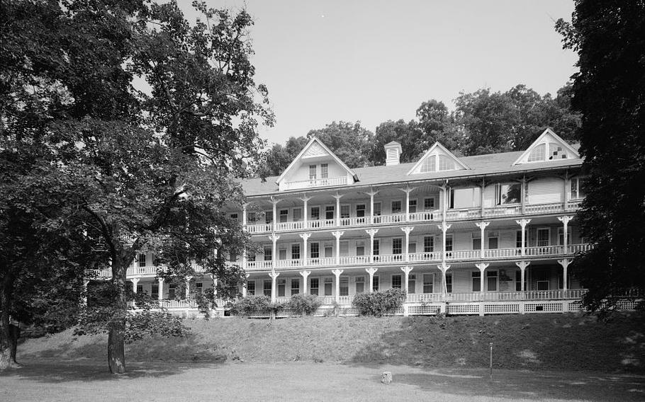 The Bedford Springs hotel, which dates back to 1806, was temporarily turned into a prisoner-of-war camp during World War II.