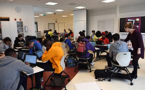 A Department of Defense Education Activity-Europe high school classroom. DODEA school counselors, psychologists and support staff say they do not have enough time or resources to help a growing number of students with mental health issues, according to a new Government Accountability Office report.
