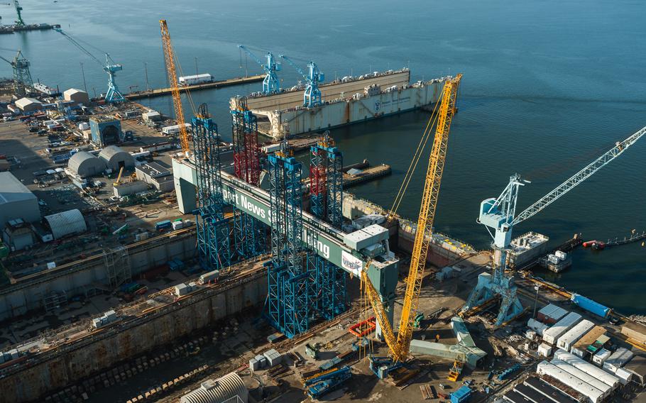 Newport News Shipbuilding, seen in 2020.