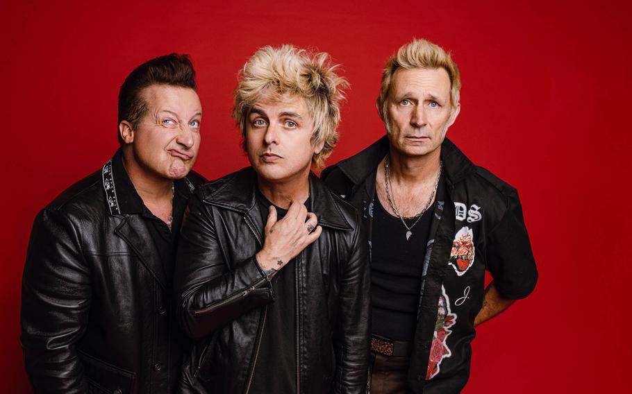 Green Day, from left: Tré Cool, Billie Joe Armstrong and Mike Dirnt.