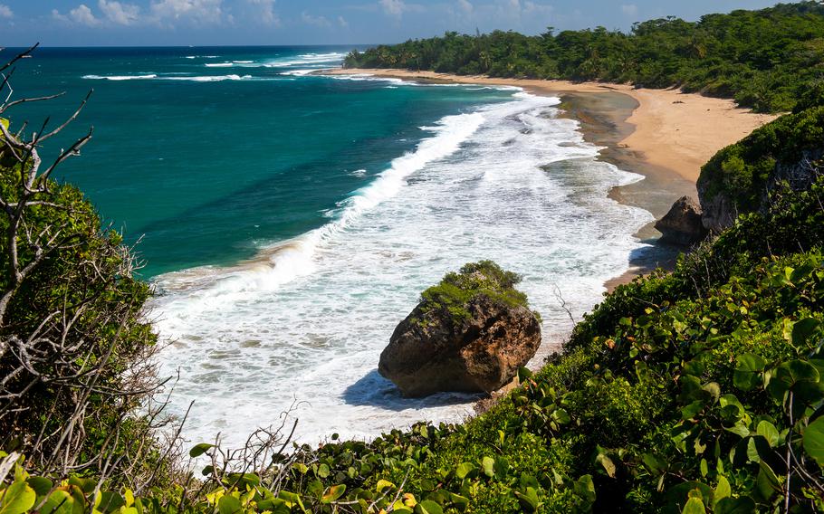 The beautiful Survival Beach is only accessible by foot. 