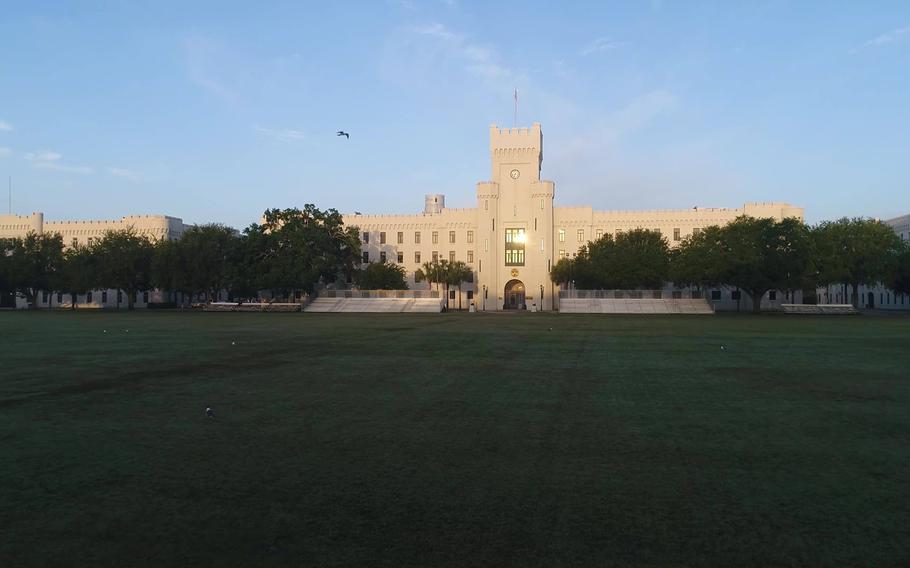 The Citadel on Thursday forcefully condemned one of its own graduates, but stopped short of naming them, after discovering they created and shared a racist post on social media that was made to look like an official statement from the military college.