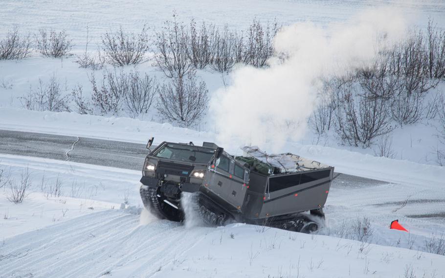 The Army's new cold weather all-terrain vehicle will be able to traverse snow, ice, rock, sand, mud and swamps on steep grades in arctic conditions.