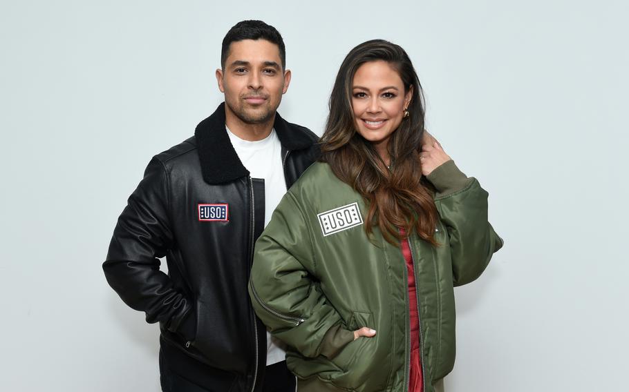 USO Global Ambassadors Vanessa Lachey and Wilmer Valderrama. As a USO Global Ambassador, Lachey will join Valderrama in helping “further the USO mission to strengthen the well-being of the people who serve and their families through its core programs,” a USO announcement said.