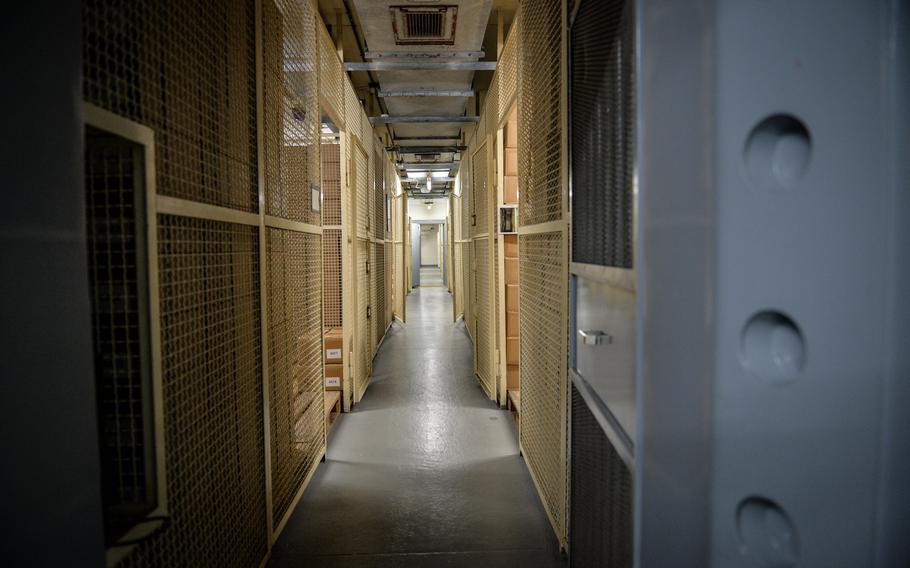 The vault room in the former federal bank bunker in Cochem, Germany, once housed thousands of boxes containing an alternate wartime currency for Germany.