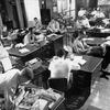 Tokyo, Japan, Dec. 1953: For the start of National Newspaper Week (Oct. 1-7), Stars and Stripes' archives staff brings you this historic peek into Stars and Stripes Pacific's newsroom at the Hardy Barracks in Tokyo. The editorial staff moved into the old Japanese Army barracks from their first home on the third floor of the Nippon Times on November 29, 1953. By December of that year, the business, circulation and production facilities had also moved into the building. Stars and Stripes' Pacific staff have been putting out a paper continuesly since May 14, 1945. 

META TAGS:  Stars and Stripes history; production; organizational history; Stars and Stripes personnel; editorial; news room; city room; National Newspaper Week