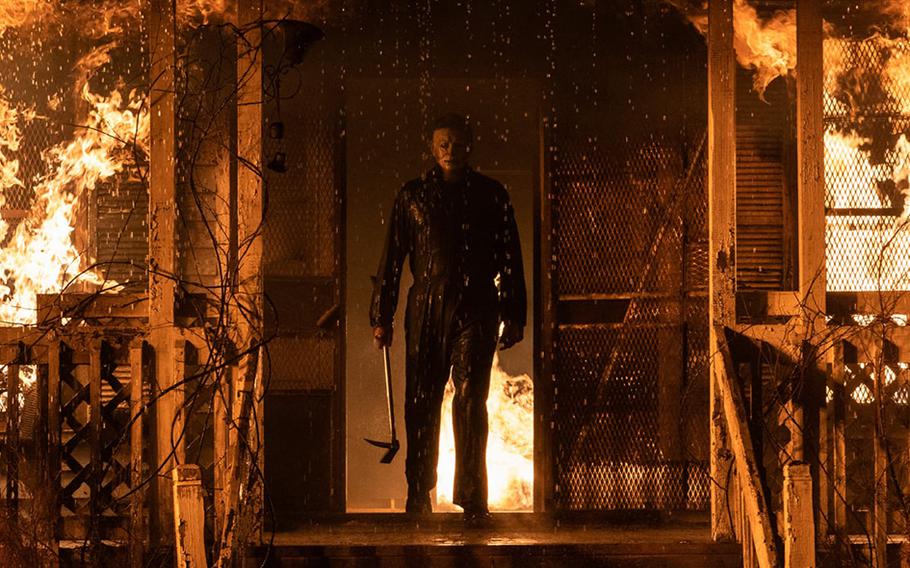 Michael Myers returns in “Halloween Kills.”