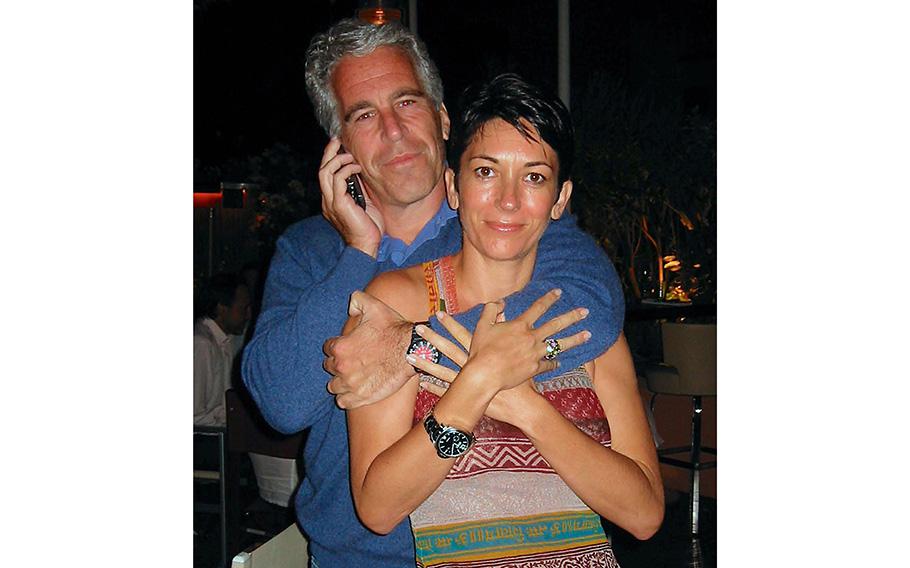 Jeffrey Epstein with his then off and on girlfriend Ghislaine Maxwell. 