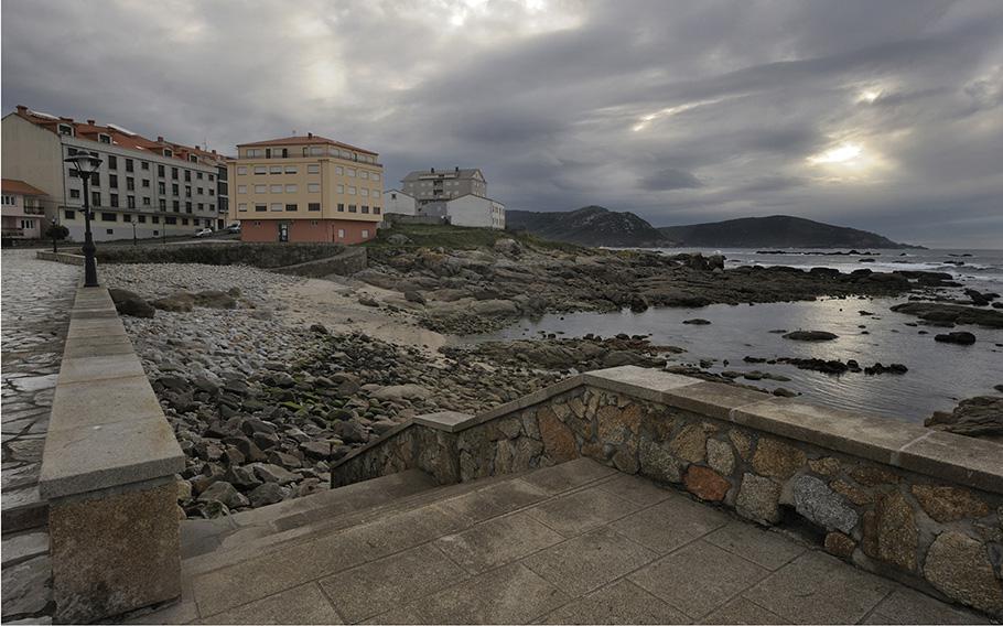 A view of Muxia, Spain, is seen on Nov. 8, 2012, 10 years after the Prestige oil tanker leaked 50,000 tons of fuel into the Atlantic after it sank off northern Spain. It took on water in a storm on Nov. 13, 2002, and drifted for six days before breaking up and sinking.  